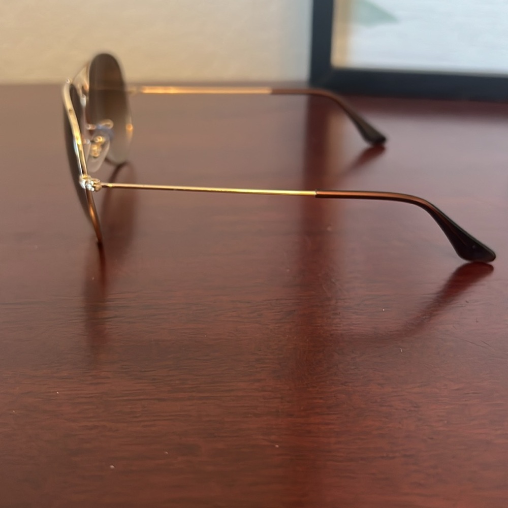 Ray-Ban Brown Gradient Aviator Frames - image 3